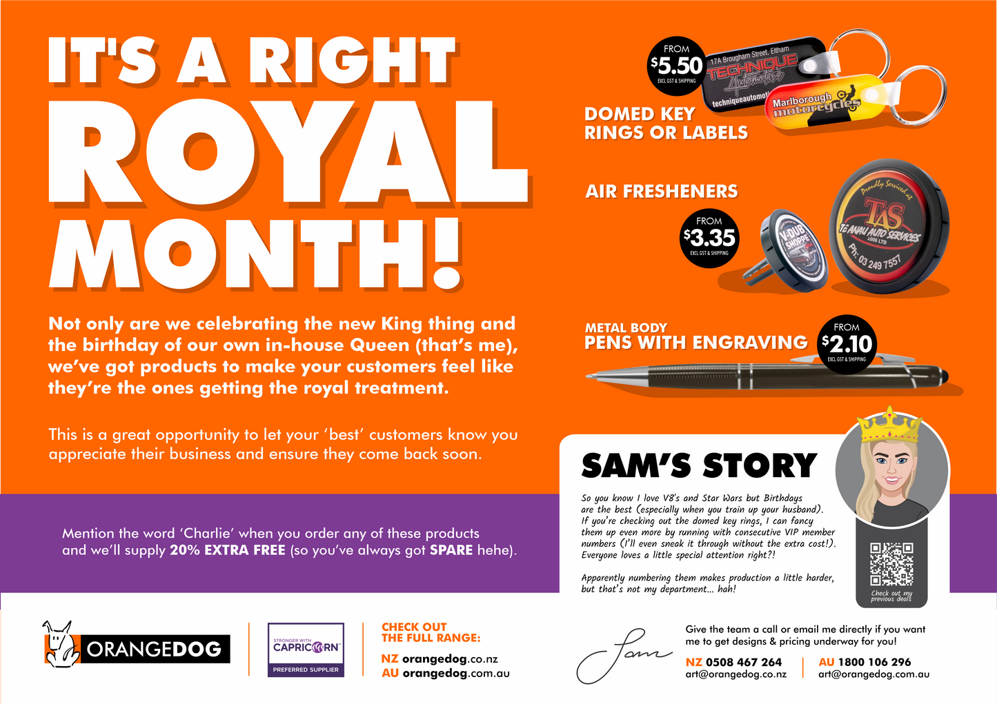 Royal Birthday Month