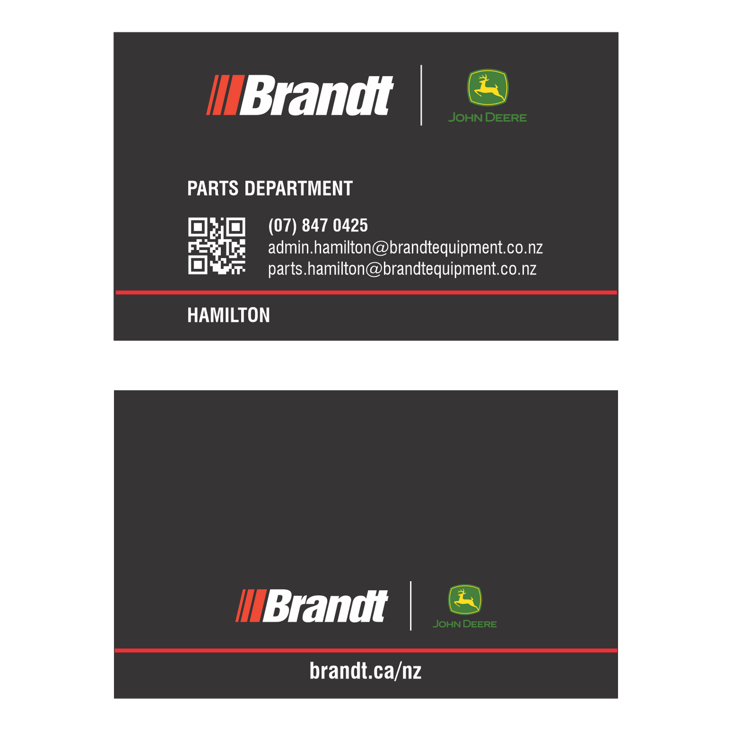 zBrandt - Parts Department Cards-Generic