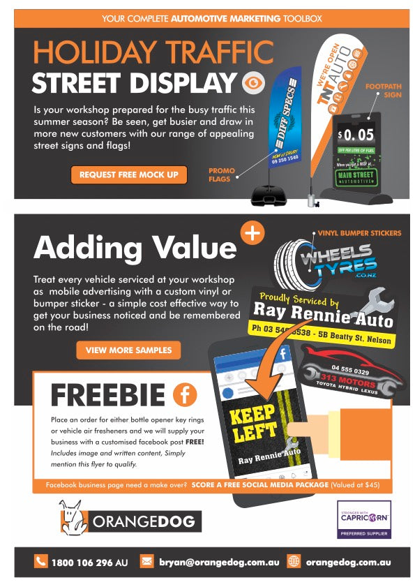 Be seen get busier and draw in more new customers with our range of flags and signs.