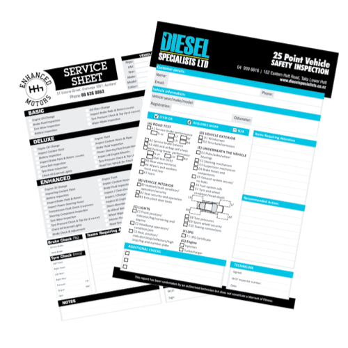 Service & Safety Checklists