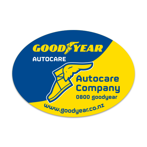 Goodyear - Vinyl Stickers 90x65mm Oval