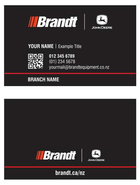 zBrandt - Construction Business Cards