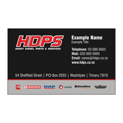 HDPS - Business Cards (Timaru)