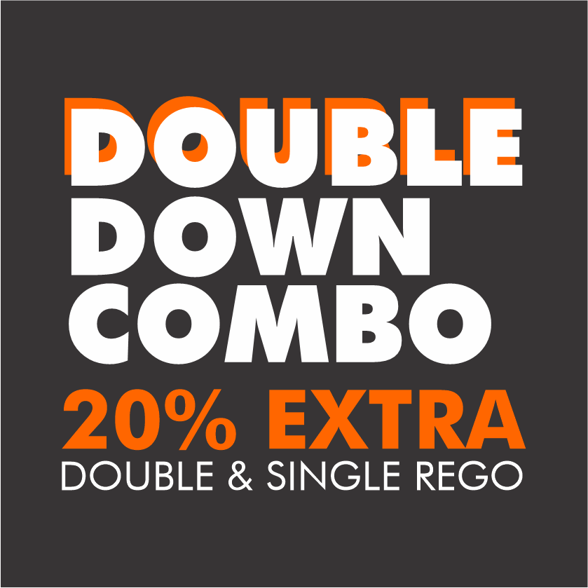 Double Down 20% EXTRA REGOS
