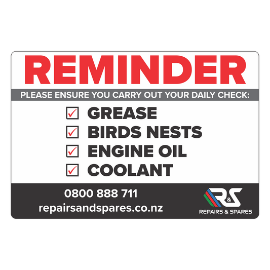 R&S Reminder Vinyl 148x100mm