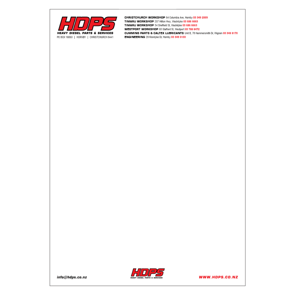 HDPS - Letterheads
