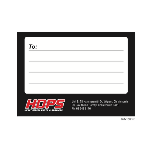 HDPS - Shipping Label