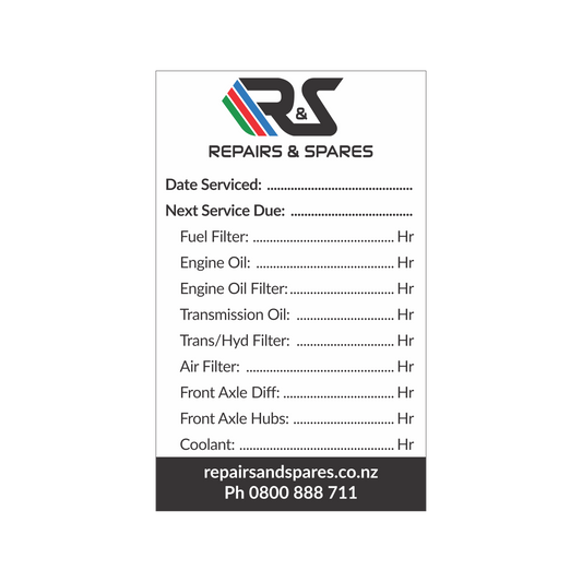 R&S - Synthetic Service Sticker 90x55mm