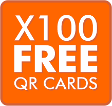 100x FREE QR Cards