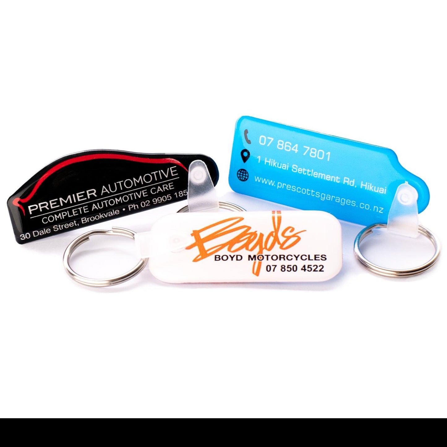 Domed Key Rings