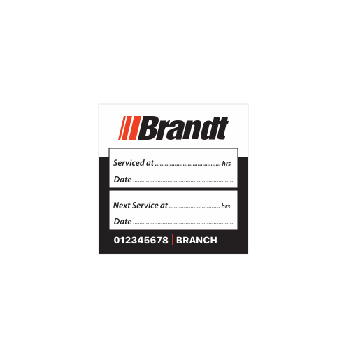 zBrandt - Mower Service Sticker