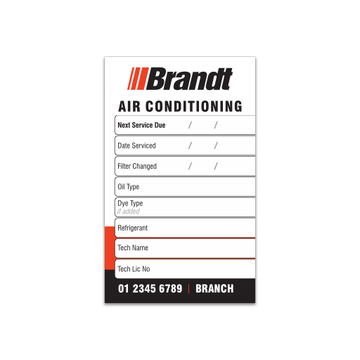 zBrandt - Aircon Labels - Synthetic