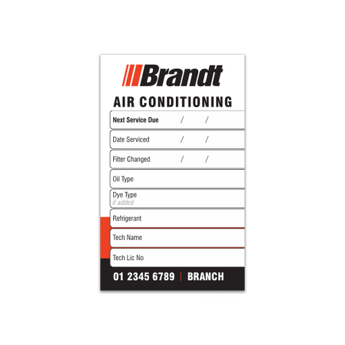 zBrandt - Aircon Labels - Synthetic