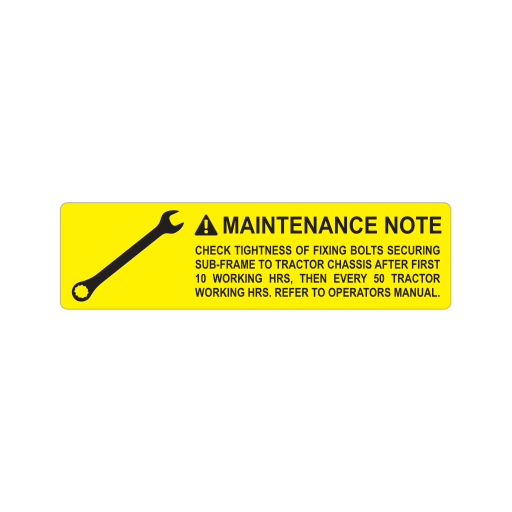 zBrandt - Loader Safety Labels 165x45mm