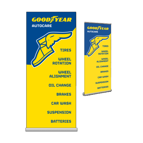 Goodyear - Pull Up Banner Display