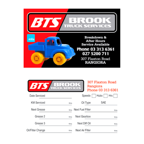 Truck & Commercial - Service Stickers
