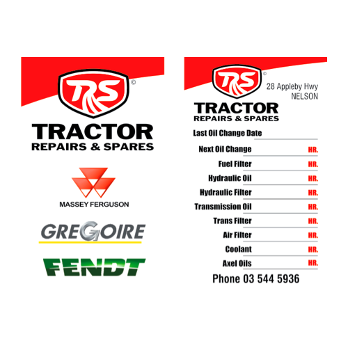 Tractor & Agricultural Synthetic Service Stickers