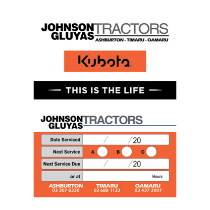 Tractor & Agricultural Synthetic Service Stickers