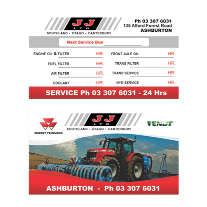 Tractor & Agricultural Synthetic Service Stickers