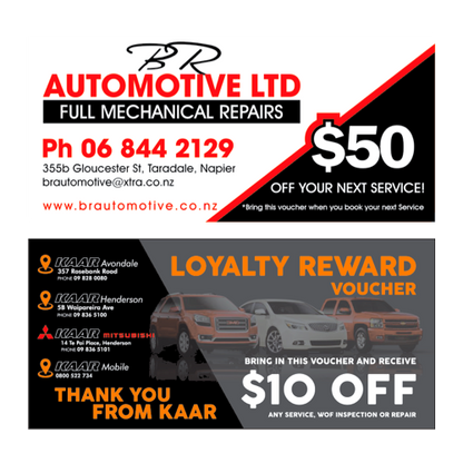 Vouchers and Flyer